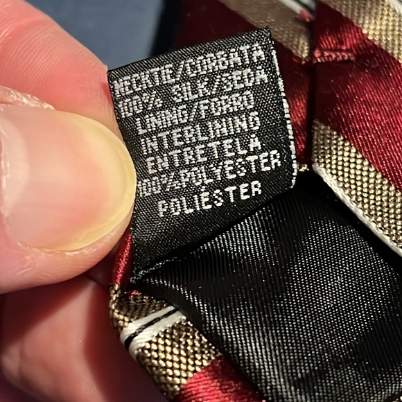 Vintage George 100% silk men’s necktie 62” long and 3.25” wide - Picture 4 of 6